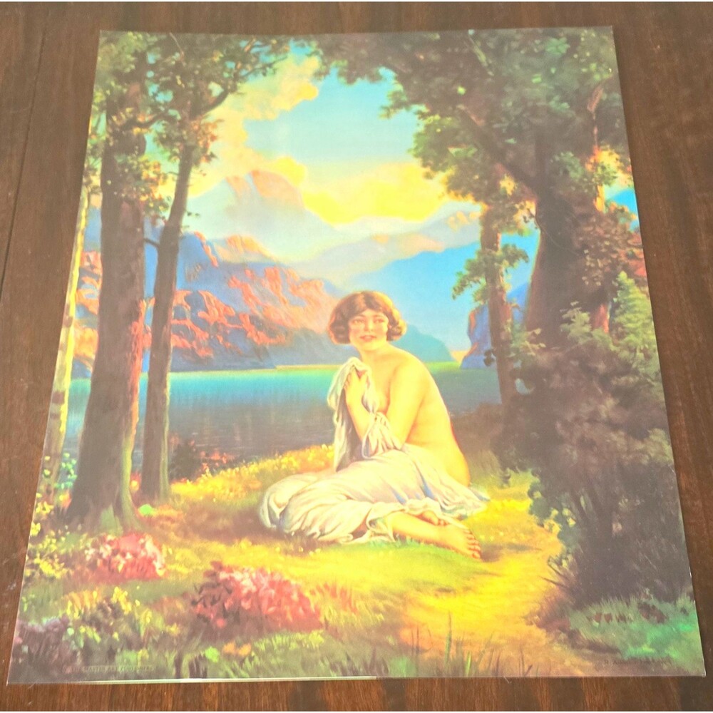 R Atkinson Fox June Moon Lithograph Print Master Art Pub Co 14x18